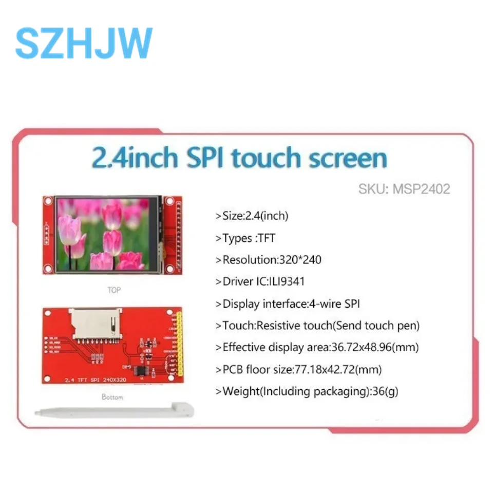 1pcs SPI טורית seriesctouch 2.2/2.4/2.8/3.2/3.5/4.0 אינץ ' TFT LCD מסך מודול עבור מיקרו-בקרים stm32 פיתוח לוח arduino 