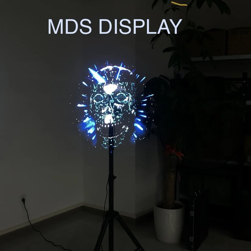 MDS לעמוד עיצוב 75 סנטימטר גבוה איכות מוצר יצירתי מהפנט 3D הולוגרמה של קניון Retal חנות Prodcuts להציג אריה