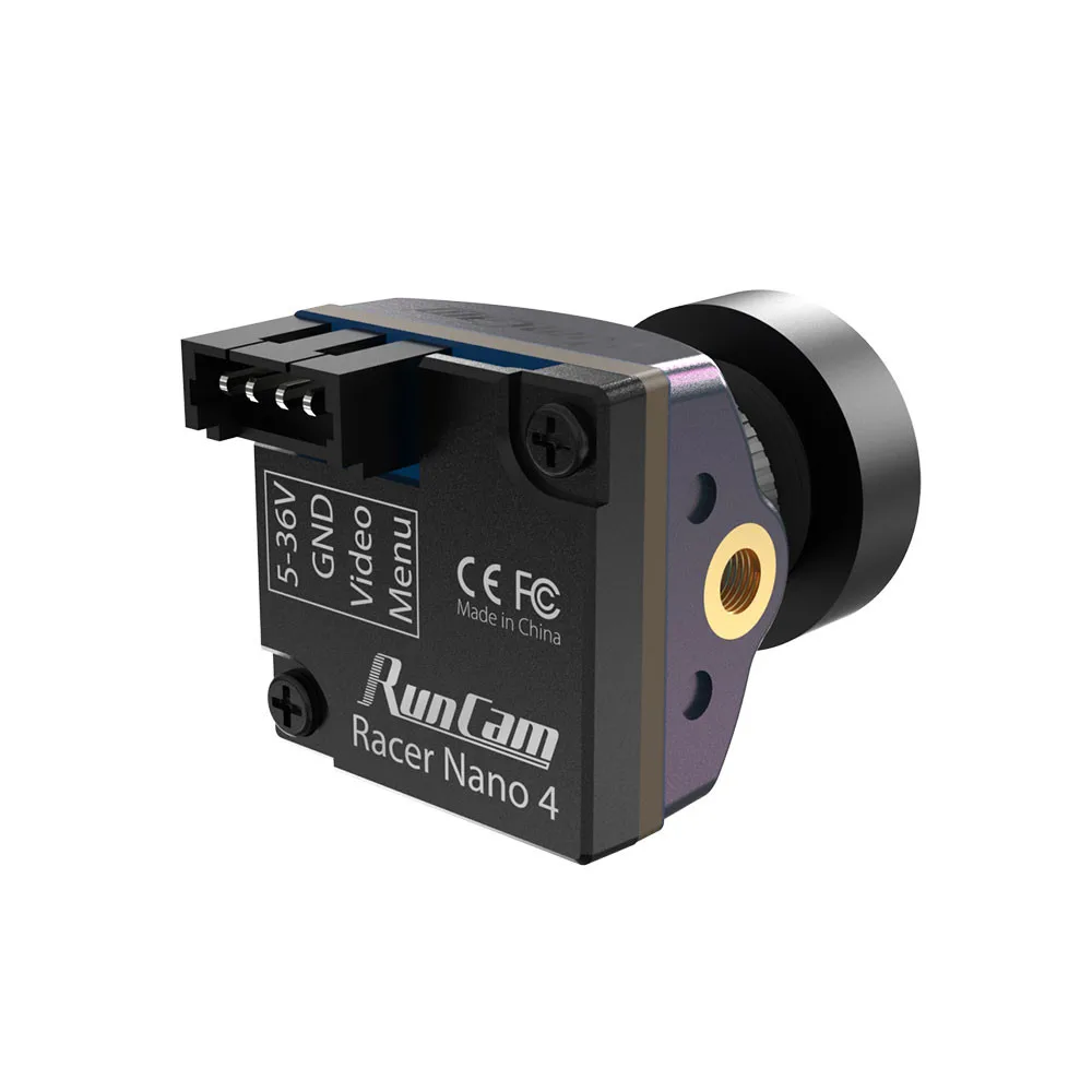 RunCam פוד ננו 4 1200TVL עמיד למים FPV מצלמה סופר WDR CMOS חיישן תאורת LED לעקוב אחר מצב 14X14mm עבור FPV בסגנון חופשי 