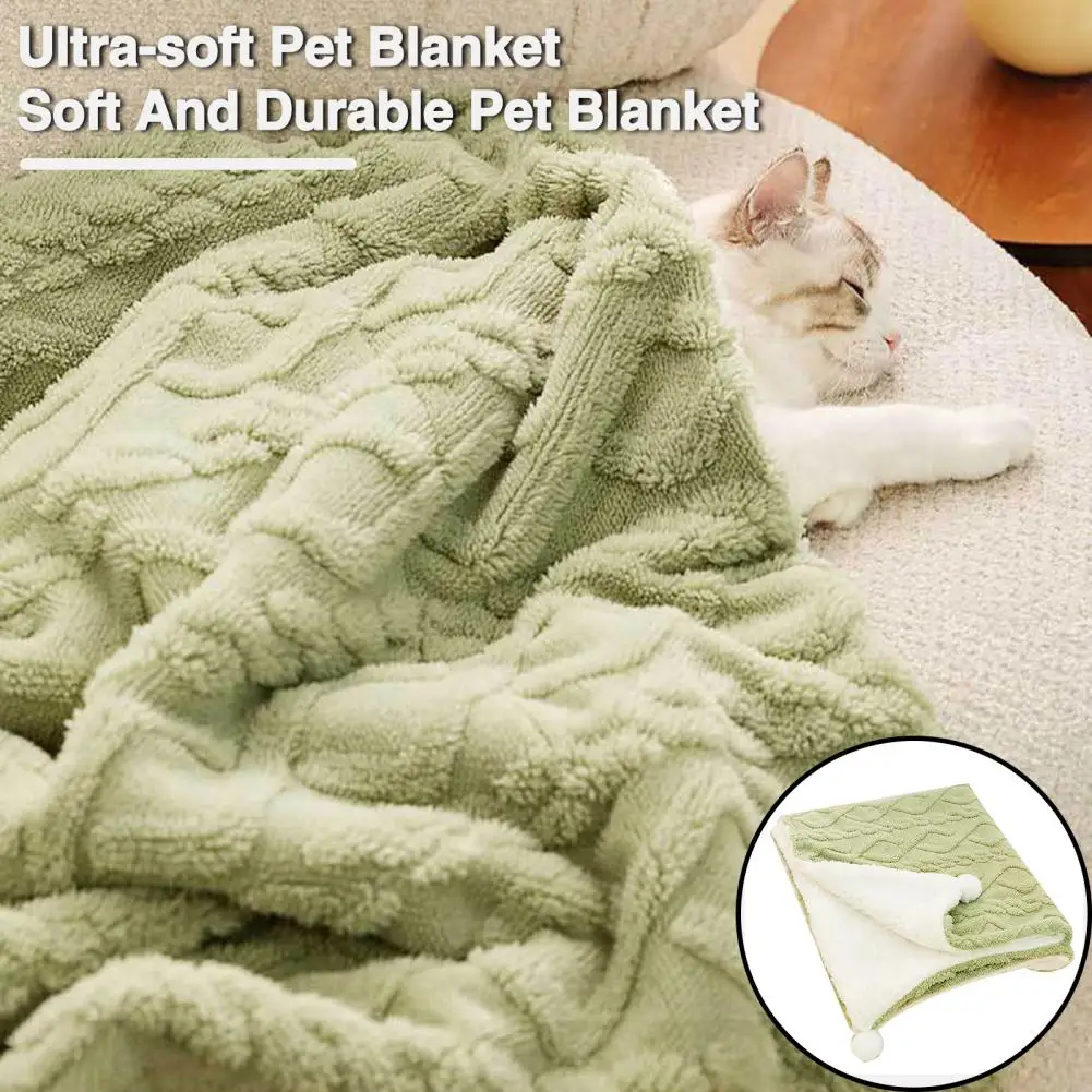 אולטרה-רך מחמד שמיכה מעובה מחמד שמיכת קטיפה מחמד שמיכה לכלבים, חתולים חמים ורך ישן מחצלת לנשימה לחורף