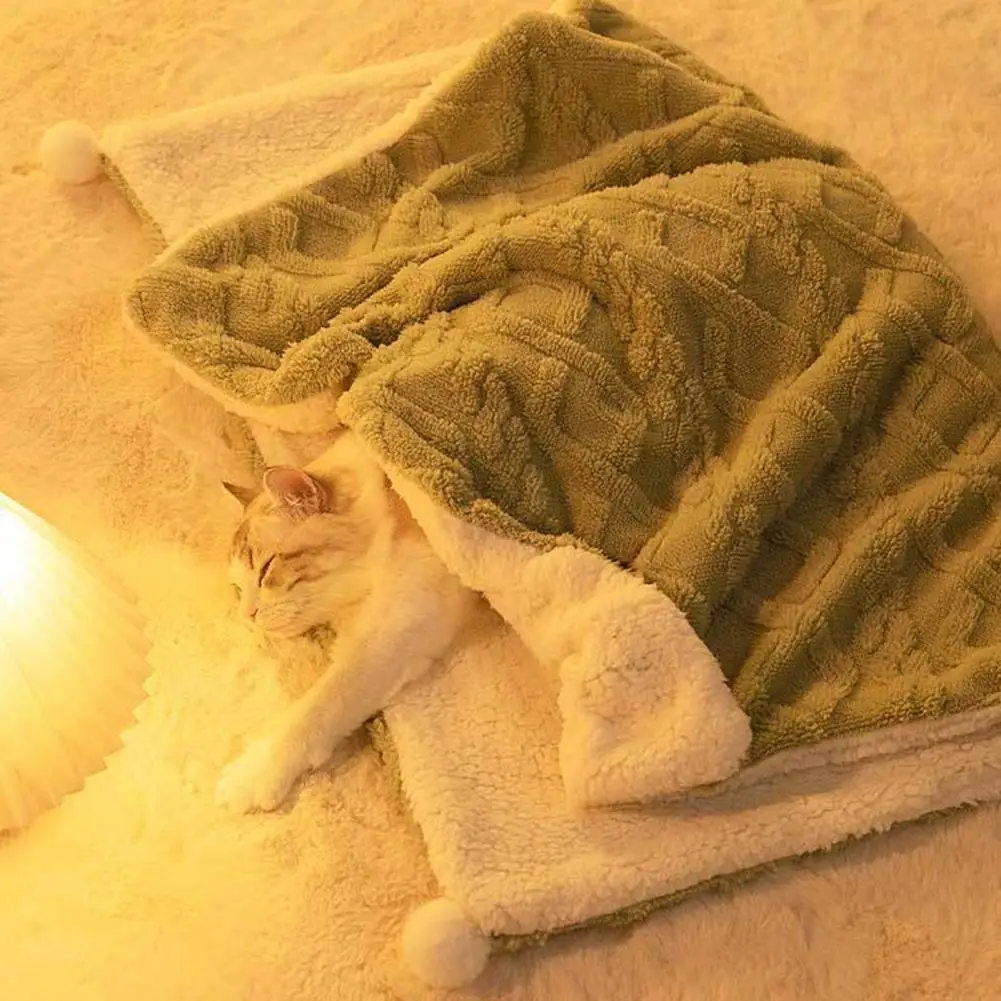 אולטרה-רך מחמד שמיכה מעובה מחמד שמיכת קטיפה מחמד שמיכה לכלבים, חתולים חמים ורך ישן מחצלת לנשימה לחורף