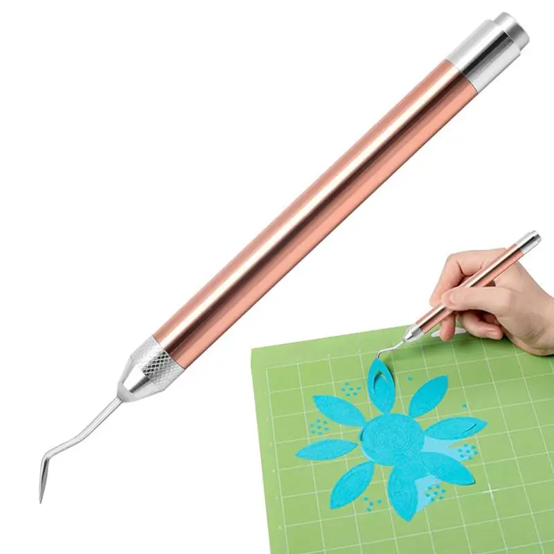 אמנות סכין יפני אולר לחתוך מדבקות עיצוב אלבומים לנכש הוק עט עם אור סגסוגת אלומיניום ארגונומי נייר לנכש כלי