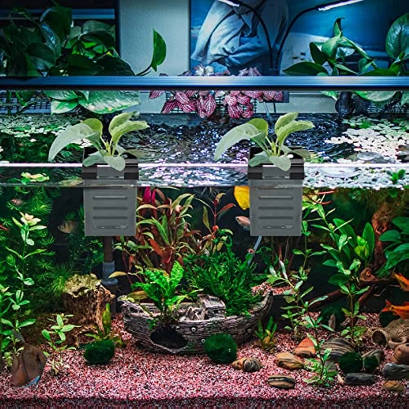 אקווריום צמח בעל סל תלוי המים צמח מים סיר עם חור ABS Aquascape עציץ קישוטי כוסות דגים קישוט