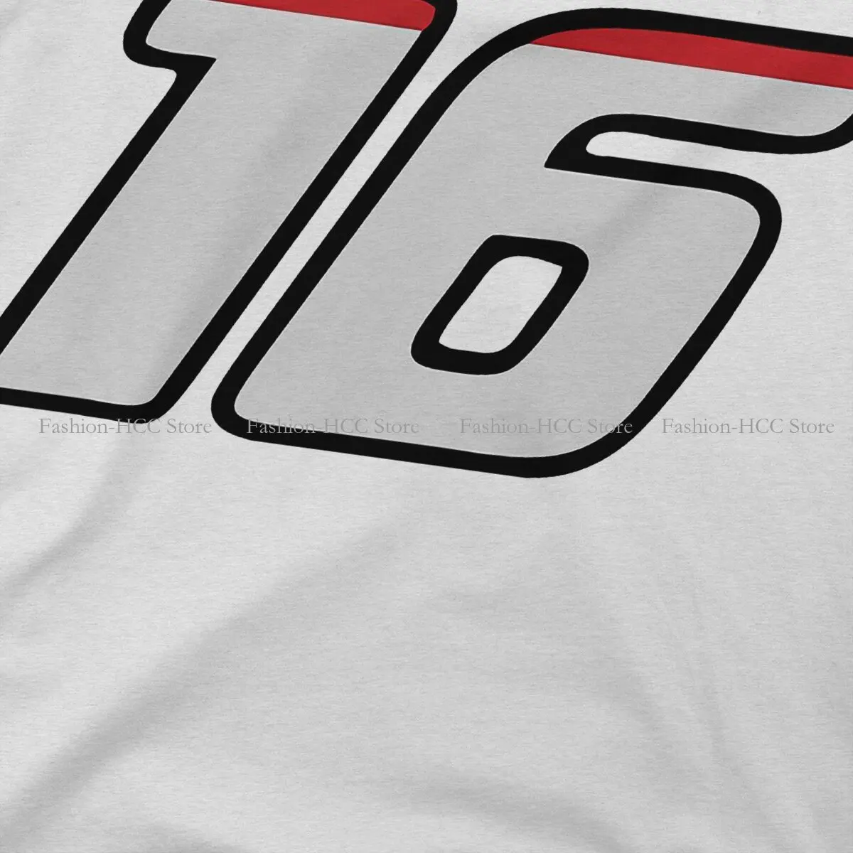 מספר 16 סחורה מיוחדת חולצת טי צ ' ארלס F1 איכותי היפ הופ גרפי חולצה דברים חמים למכירה פוליאסטר
