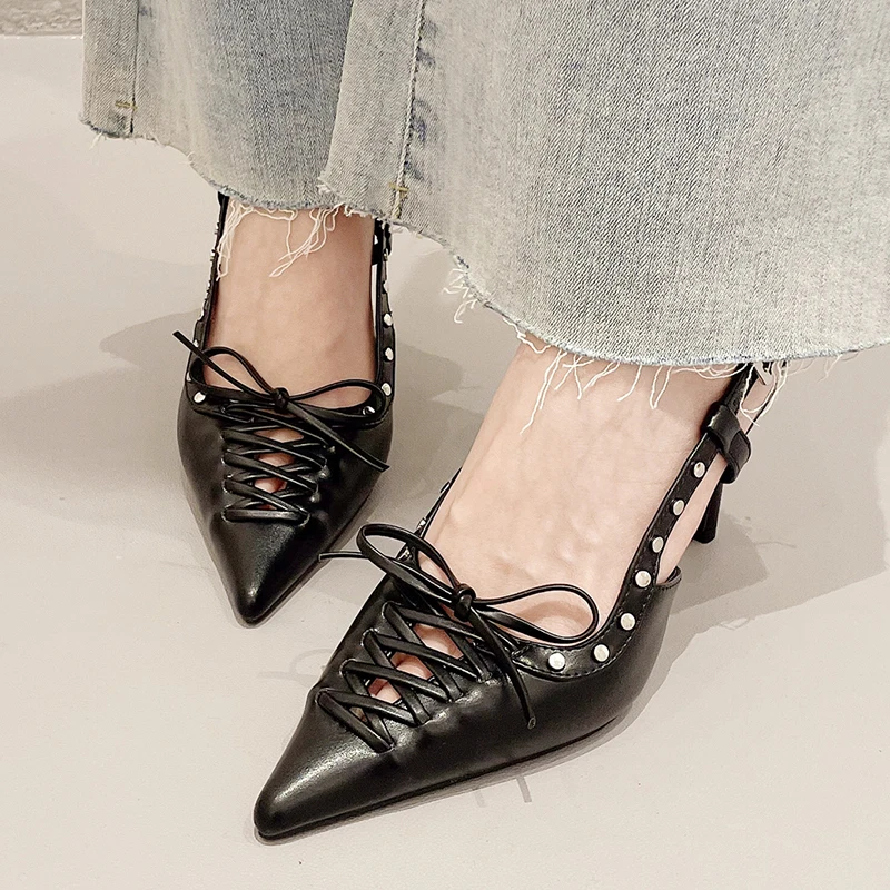 נשים משאבות אלגנטי נשי נעליים מחודד בוהן חדש ב-2023 אופנה מזדמן חיצוני גבירותיי סנדלי יוקרה דק עקבים גבוהים