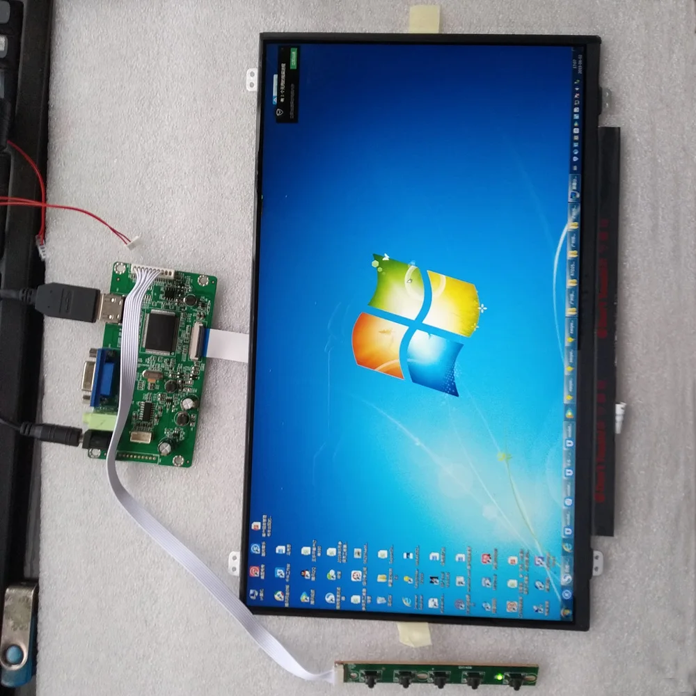 ערכת עבור NT156WHM 1366X768 לוח HDMI VGA מסך תצוגה 30pin EDP בקר הלוח הנהג צג LED LCD בגודל 15.6 אינץ',