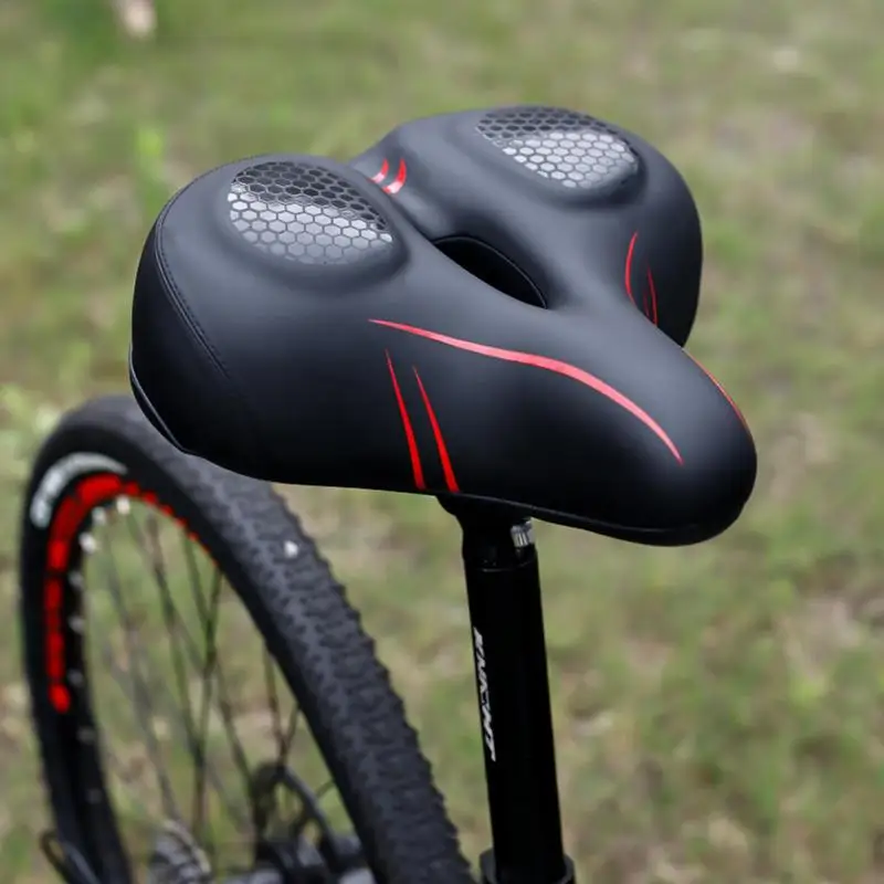 רך 3D רכיבה מרופדים אופניים MTB אופני אוכף מושב כיסוי כרית קצף בצפיפות גבוהה חלול נוח אוכפים כרית