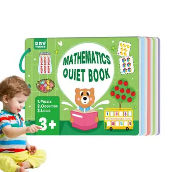 הילדים עסוקים הספר בגן צעצוע חינוכי הספר חושית, שקט ספר פעילות חיה מספר פאזל התאמת 3-6 שנים ילד