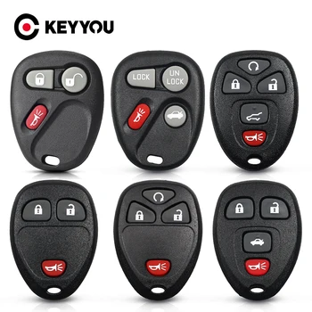 KEYYOU המכונית Fob מפתח מקרה 5 כפתורים עבור ביואיק לקרוס לוצרן קדילאק עבור שברולט מאליבו פונטיאק G5 G6 מפתח מעטפת כניסה