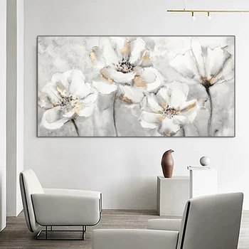 גדול DIY יהלום ציור פרח לבן 5D יהלום רקמה פסיפס תמונה לחצות סטיץ ערכות עיצוב הבית בעבודת יד תחביב למתנה