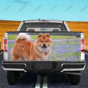 חיה צ 'או כלבים המכונית זנב תא המטען להגן Vinly לעטוף את המדבקה מדבקה לרכב צד קישוט מדבקה על ג' יפ מחוץ לכביש טנדר