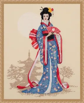 נשים יפניות לחצות סטיץ ציור, ערכות הביתה כיף מלאכה, DIY-קישוטים, 32-38