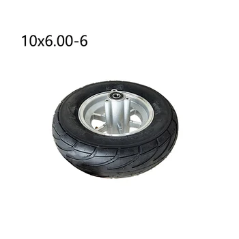 איכות גבוהה 10x6.00-6 TubelessTire עם גלגל רכזת מתאים עבור Kart אופנוע רים ואקום חלקי הצמיג