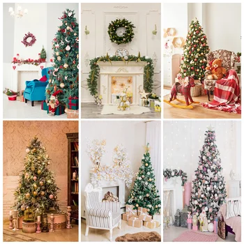 SHUOZHIKE חג המולד צילום רקע עץ מתנה לילדים תמונות רקע עבור סטודיו Photocall אביזרים YDH-02