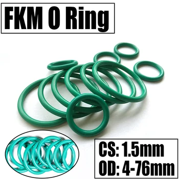 1-20PCS FKM או טבעת חותם אטם עובי CS 1.5 מ 