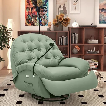 צרפתי חשמלי Lazyboy כורסה הכיסא מינימליסטי מלון מקורה מלון הכיסא נורדי מעצב ירוק Sillon להירגע פטיו ריהוט