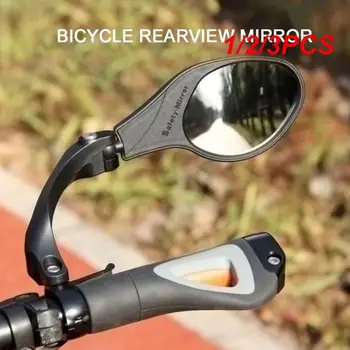 1/2/3PCS מתקפל כידון האופניים מראה פיצוץ עמיד בטוח זכוכית שקופה מראה מתכווננת Rotatable אופניים במראה במראה האחורית