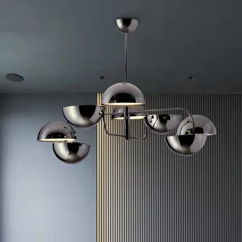 מודרני ברזל צבע שחור G9 LED נברשת עבור חדר האוכל, הסלון יצירתי תאורה פנימית
