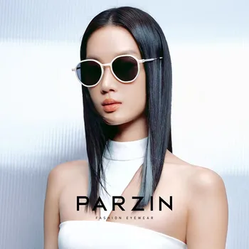 PARZIN משקפי שמש נשים גברים בציר סיבוב משקפי שמש לנשים הגנת UV בנות גוונים 92024