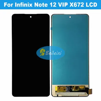 על Infinix הערה 12 VIP X672 תצוגת LCD מסך מגע דיגיטלית הרכבה על Infinix הערה 12 VIP LCD