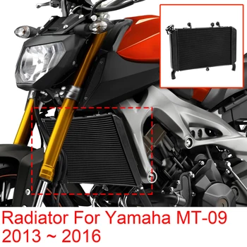 אופנוע אביזרים מנוע קירור רדיאטור, חלקי מקרר מיכל מים Voor עבור ימאהה עבור MT-09-MT 09 MT09 2013 2014 2015 2016