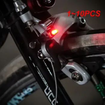 1~10PCS 10gBike בלם אחורי אור עמיד למים רכיבה על אופניים אור הר אחורי האופניים בטוח נורת אזהרה אדומה LED מנורת בלם