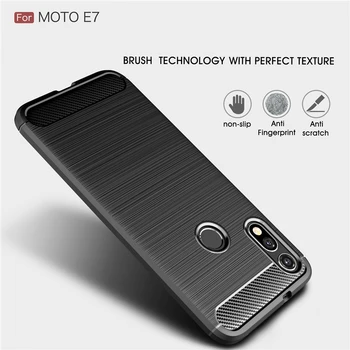 עבור Motorola Moto E7 תיק מעטפת עסקית רך TPU Fundas גומי מגן מקרה טלפון עבור Motorola Moto E7 כיסוי למוטורולה E7