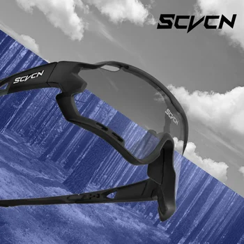 SCVCN Photochromic טיולי אפניים משקפי טיולי אפניים משקפי שמש גברים חוצות אופניים משקפי ספורט MTB משקפי שמש אופניים משקפי מגן Eyewear