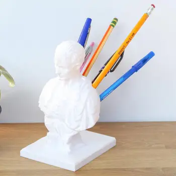מצחיק יוליוס קיסר השולחן מחזיק עט יצירתי אידו של מרץ שרף עט עמוד יצירתי מרקר מחזיק על שולחן שולחן שולחן עיצוב