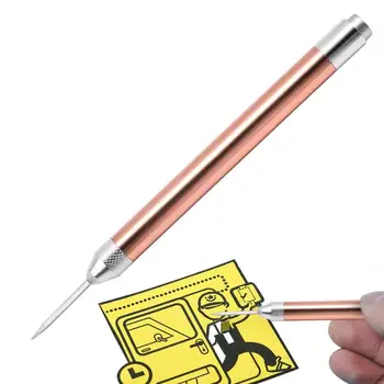 אמנות סכין יפני אולר לחתוך מדבקות עיצוב אלבומים לנכש הוק עט עם אור סגסוגת אלומיניום ארגונומי נייר לנכש כלי