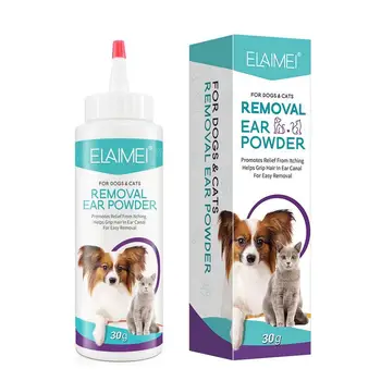 כאבים באוזן אבקת 30g הכלב Ear Cleaner אבקת עבור כלבים האוזן לניקוי דלקת טיפוח ריחות גירוד עבור גור חתלתול