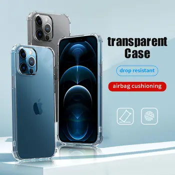 דקה Ultra Clear case for iphone 11 coque iphone 12 13 pro מקס מיני SE 2020 X XS XR 8 7 בתוספת יוקרה רך TPU הסיליקון מקרה טלפון