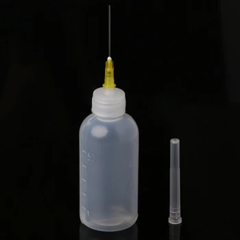 50ML קל לתפעול מתקן בקבוק עם 1 מחט לטעינה דבקים/ דבק ספינת ירידה