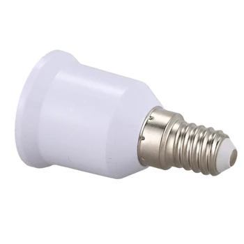 15 יח ' E14, E27 מתאם בסיס בורג הנורה LED Bulb Socket ממיר, לבן