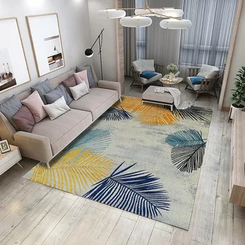 תאורה מודרניים יוקרה נוצה השטיח בסלון ספה החלקה, שטיחים שטח בית קישוט חדר השינה ליד המיטה שטיח הרצפה במטבח שטיחים