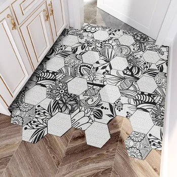 החלקה ניתן לחתוך שטיחון למטבח שטיחון האמבטיה שטיח מסדרון הכניסה לבית שטיח הסלון מקורה קומה מותאם אישית מחצלות, שטיחים