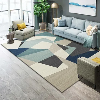 בסגנון נורדי בסלון ספה שטח גדול מכוסה שטיח עיצוב חדר השינה מרפסת שטיח הרצפה הטקסטיל לבית קישוט שטיחון רך