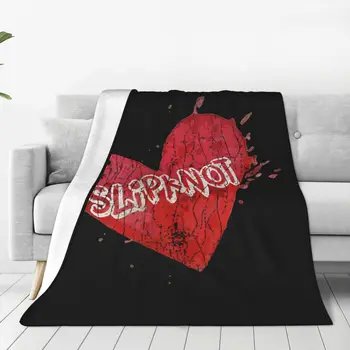 S-Slipknots כבד נפשית מתיז אוהב צמר לזרוק שמיכה רוק שמיכה מצעים בחדר השינה חם השמיכה