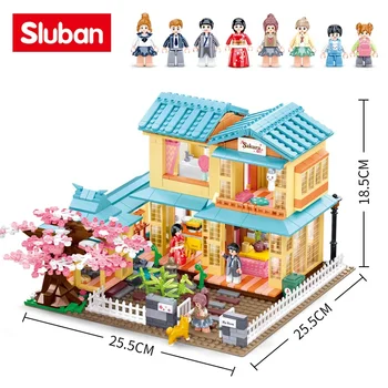 סאקורה חולם הולידיי וילה הבית Apartament Casa הטירה אבני בניין לבנים בנייה צעצועים לילדים בנות